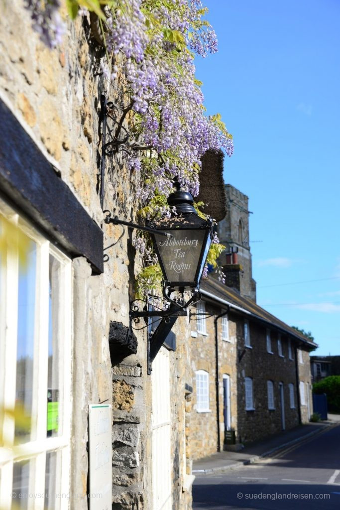 So kleAs small as Abbotsbury is there is still a tea room to be found!