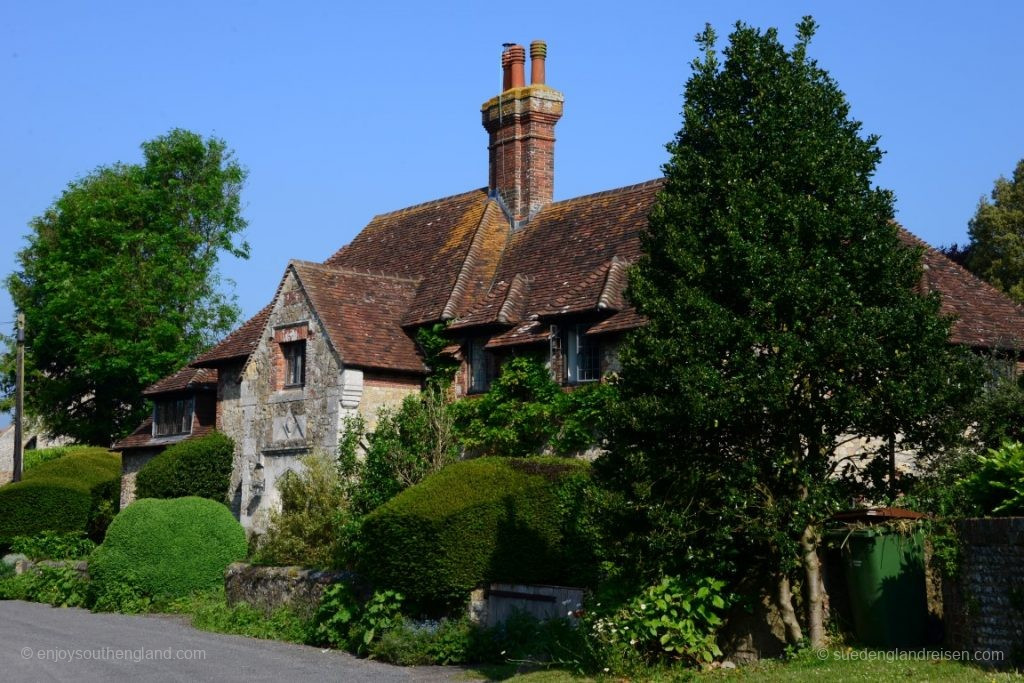 One of the relatively few non-thatched houses in Amberley