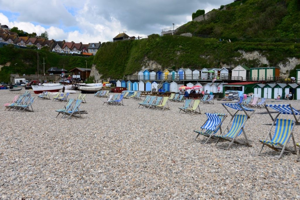 A really overcrowded beach in Beer (Devon)