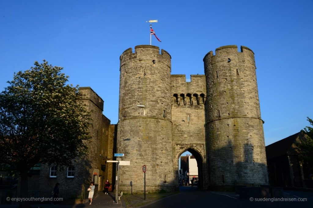 The West Gate of Canterbury, a medieval city gate