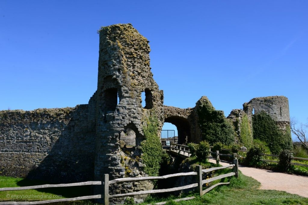 Pevensey Castle – the entrance to the inner castle
