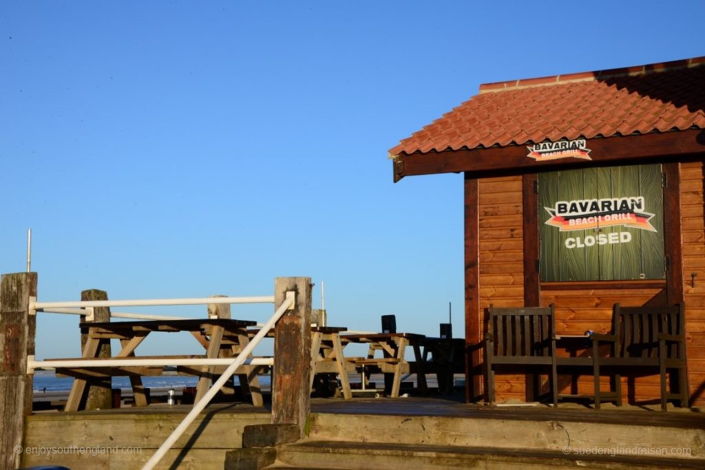 But what is this? A BAVARIAN Beach Grill. Ouch!