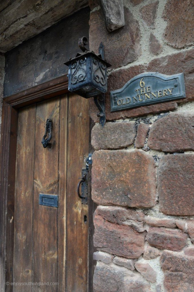 An entirely ordinary front door in Dunster