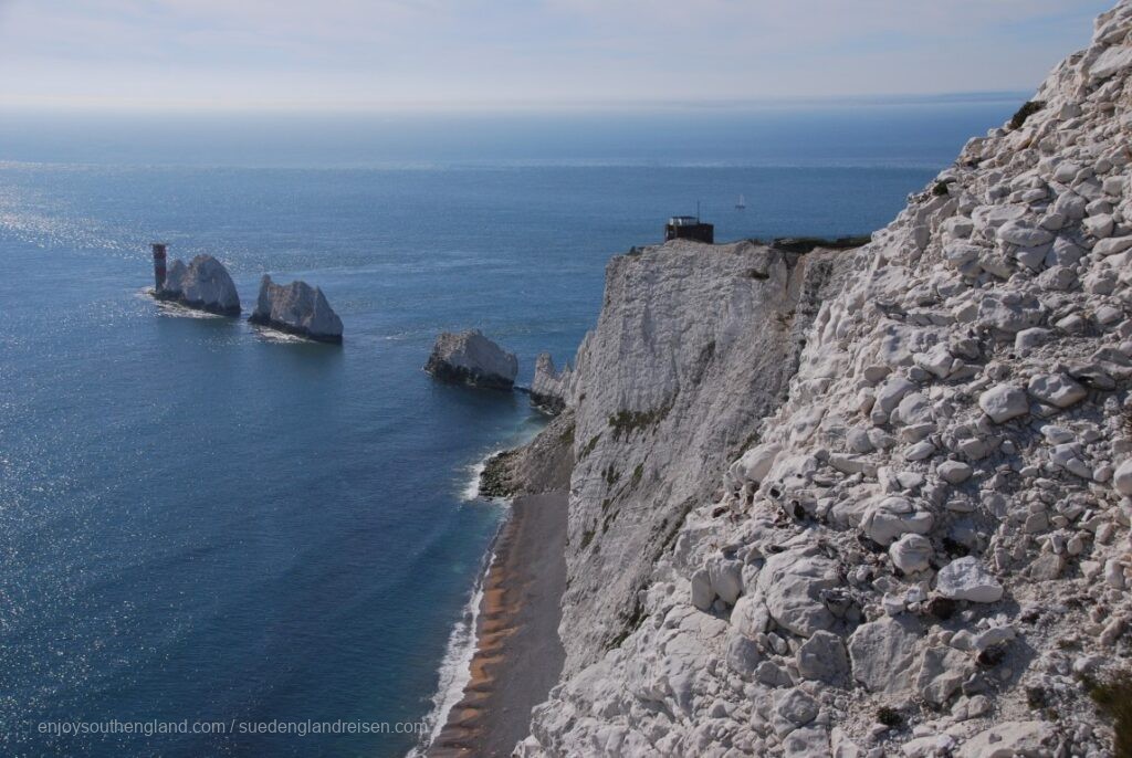 The Needles on the Isle of Wight, as seen from the Battery