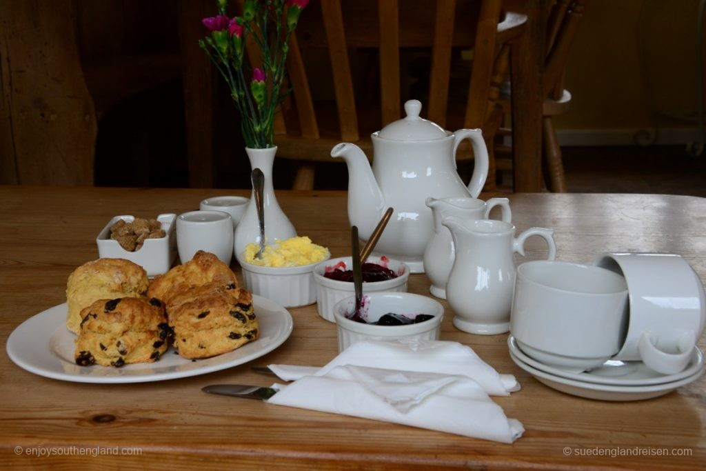 This is what a proper cream tea for two looks like