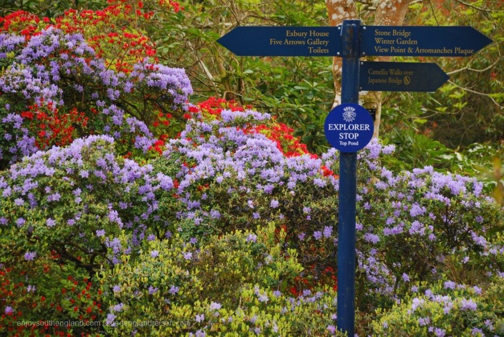 Exbury Gardens in Hampshire (England)