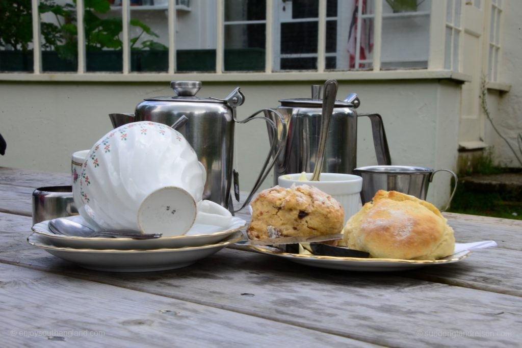 An enjoyable end to a visit to the garden: Cream Tea in Enys Gardens
