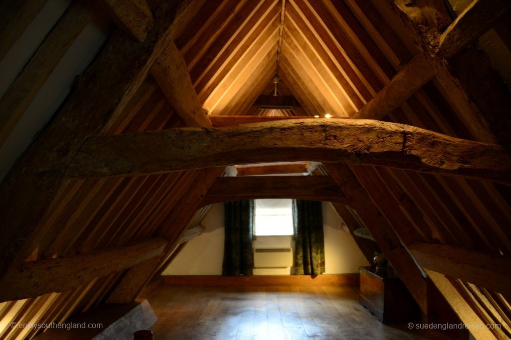 Converted attic at Kelmscott Manor