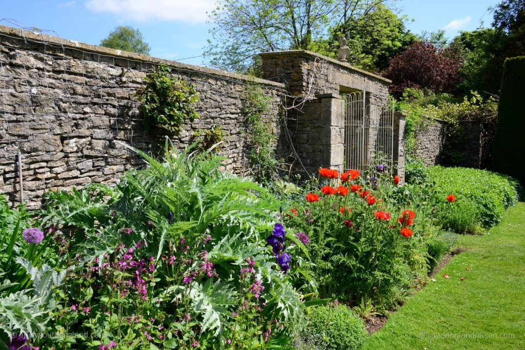 Newark Park – the small formal garden right next to the house
