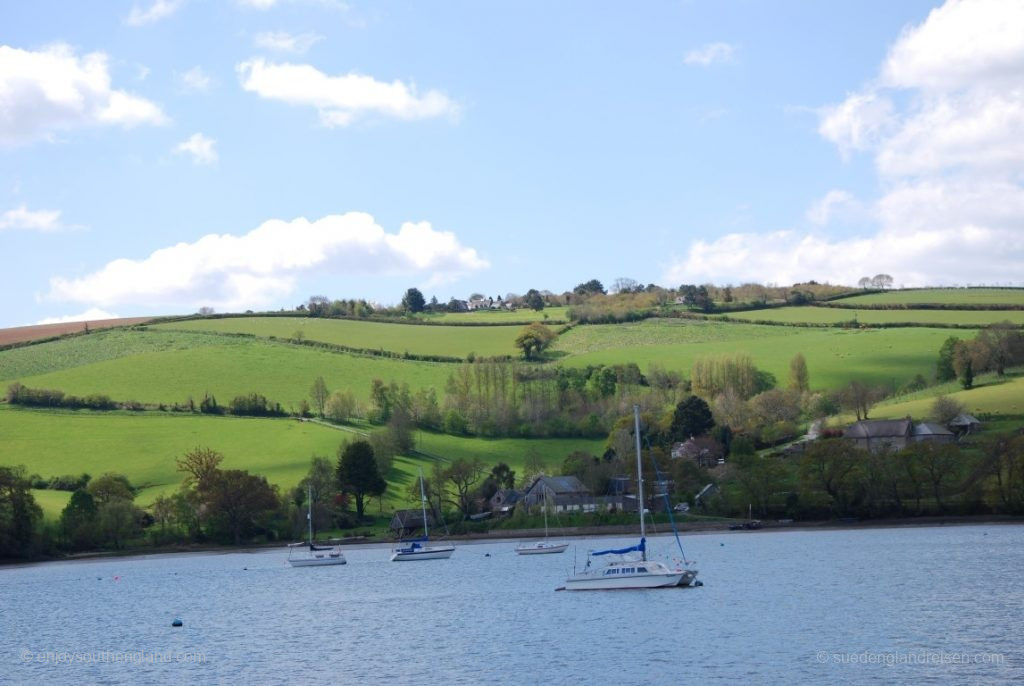 Countryside by the River Dart near Cornworthy