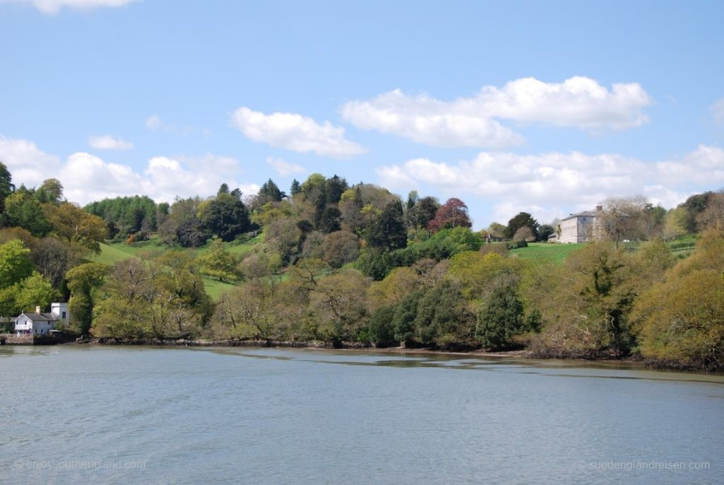 A local winery at Sharpham Vineyard. Top right: Sharpham House