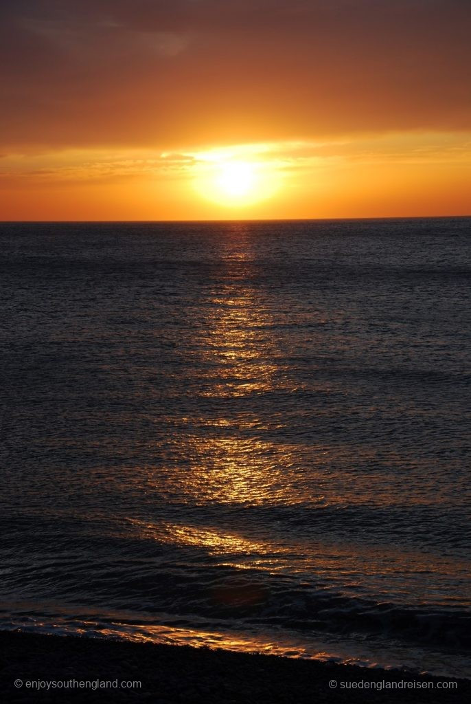 Sunset at Bossington Beach