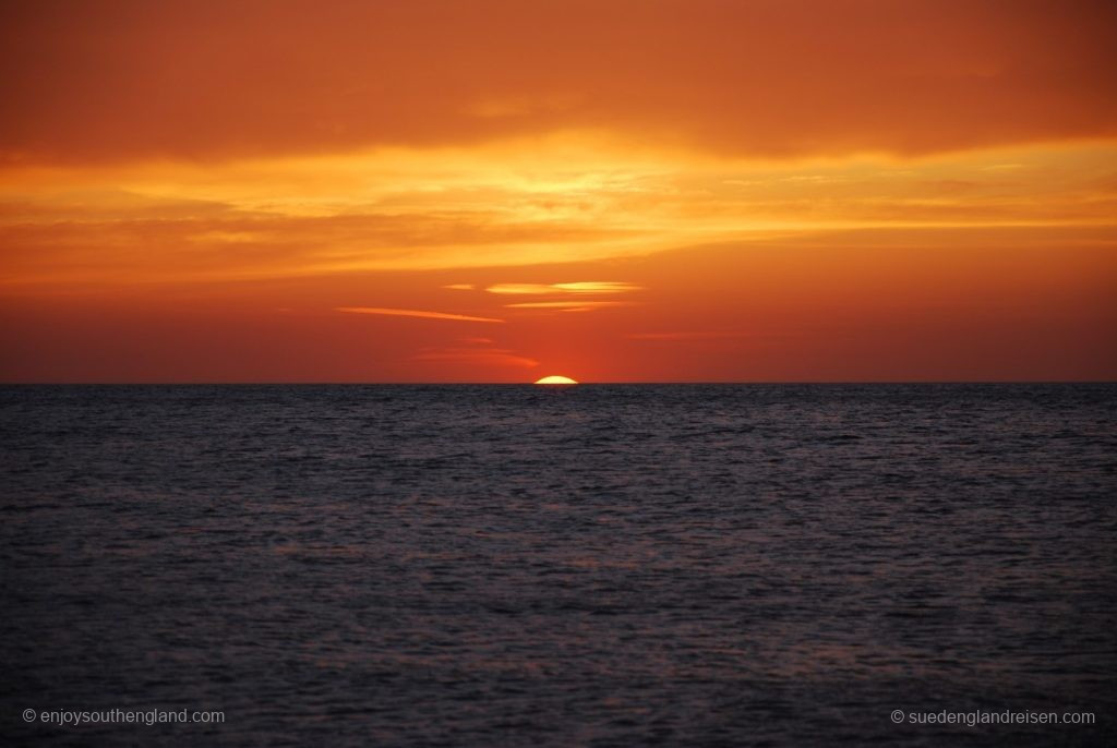 Sunset at Bossington Beach