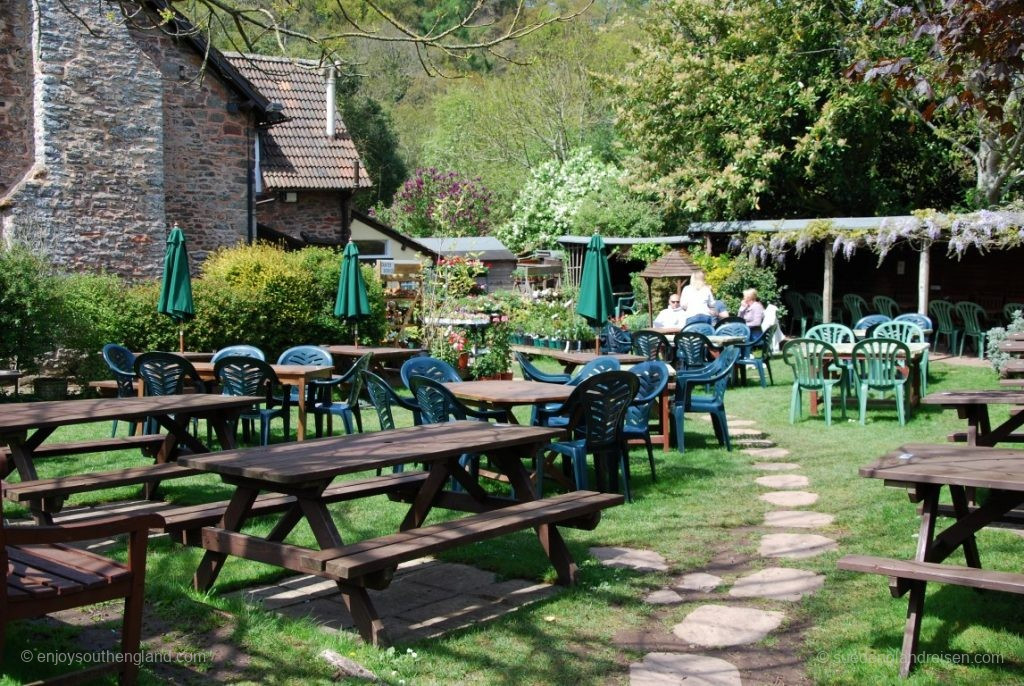 In the Tea Garden in Horner (Exmoor)