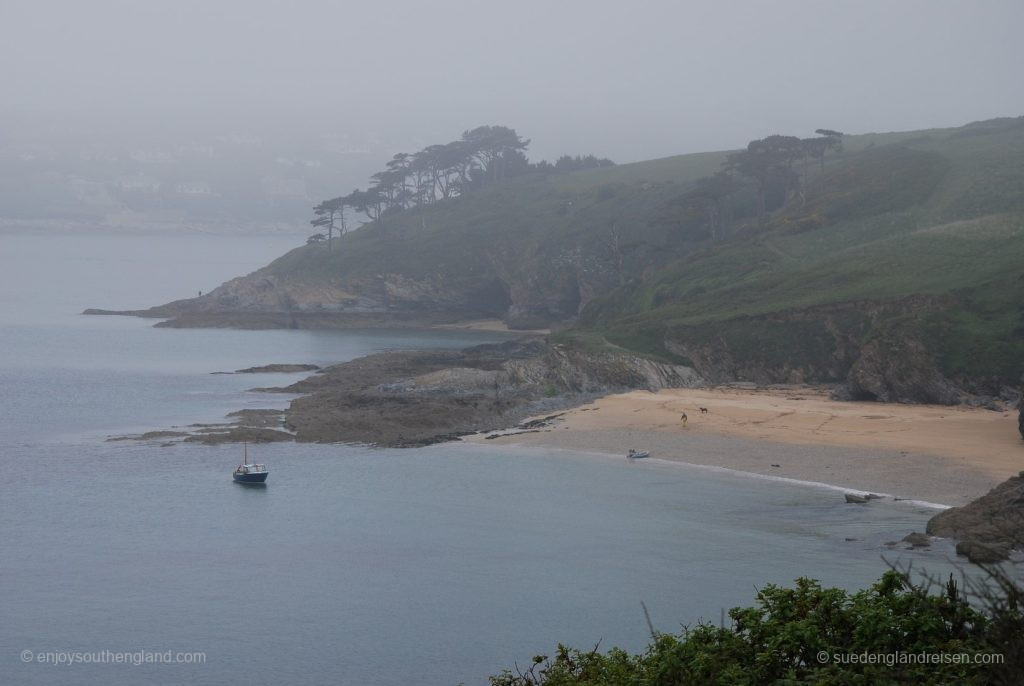 Roseland Peninsula in the fog