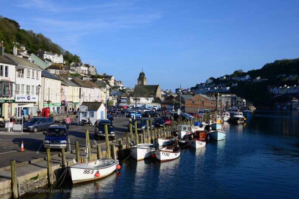 The fishing village of Looe in Cornwall is a fairly large place and quite touristy