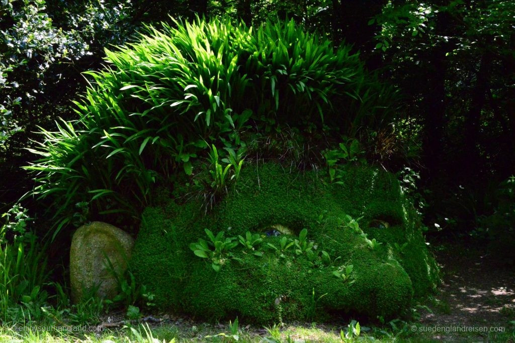 The Giant's Head in the Lost Gardens of Heligan