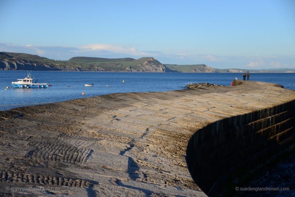 On “The Cobb” in Lyme Regis