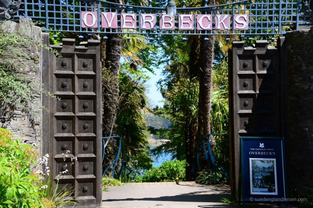 The entrance to Overbeck's Garden