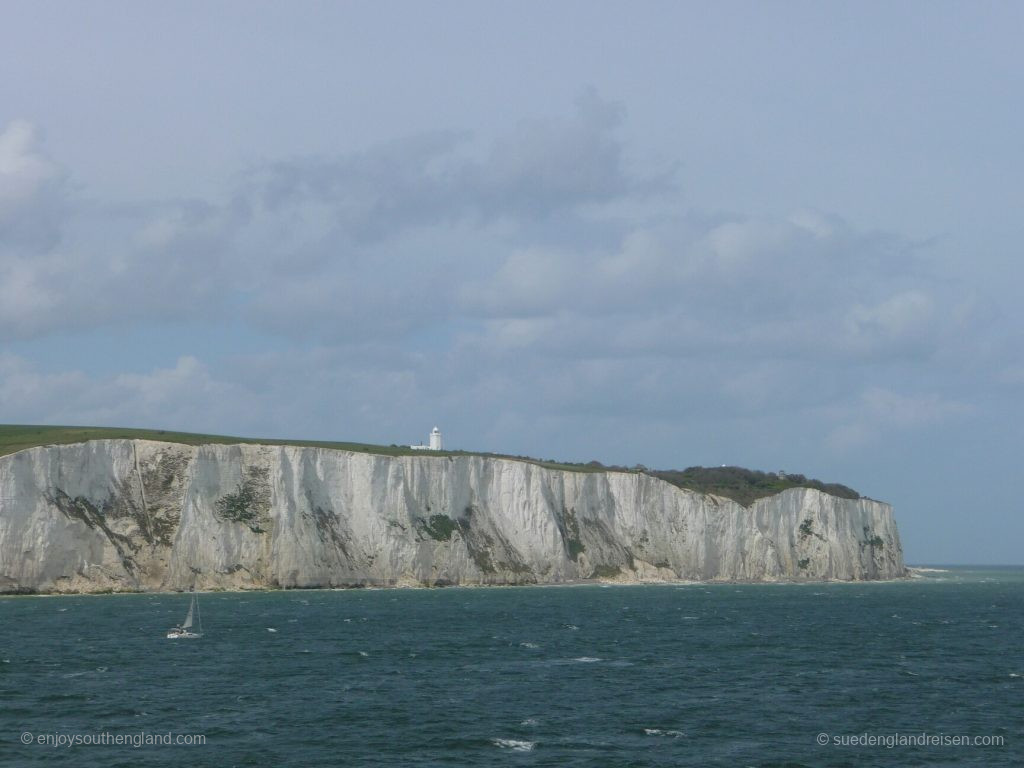 The white cliffs of Dover welcome us!