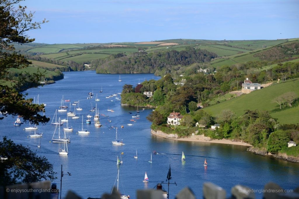 Finally, another view of the Estuary, the natural harbour of Salcombe (Devon)