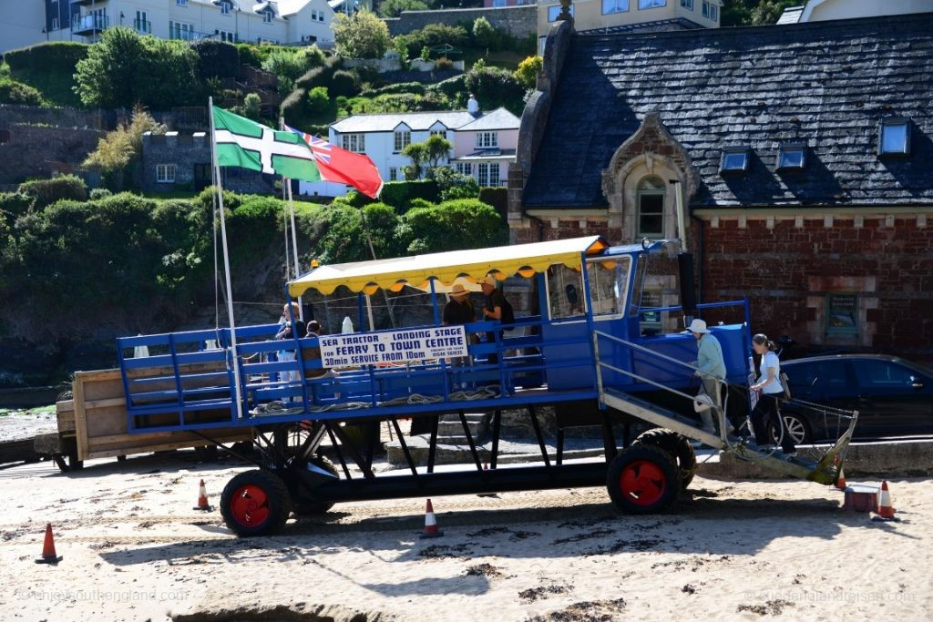 The Sea Tractor at Salcombe, which takes passengers to the ferry