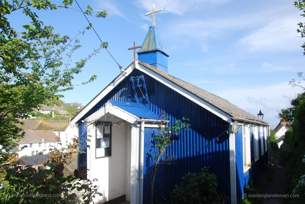 Cadgwith Church – made of corrugated galvanised iron