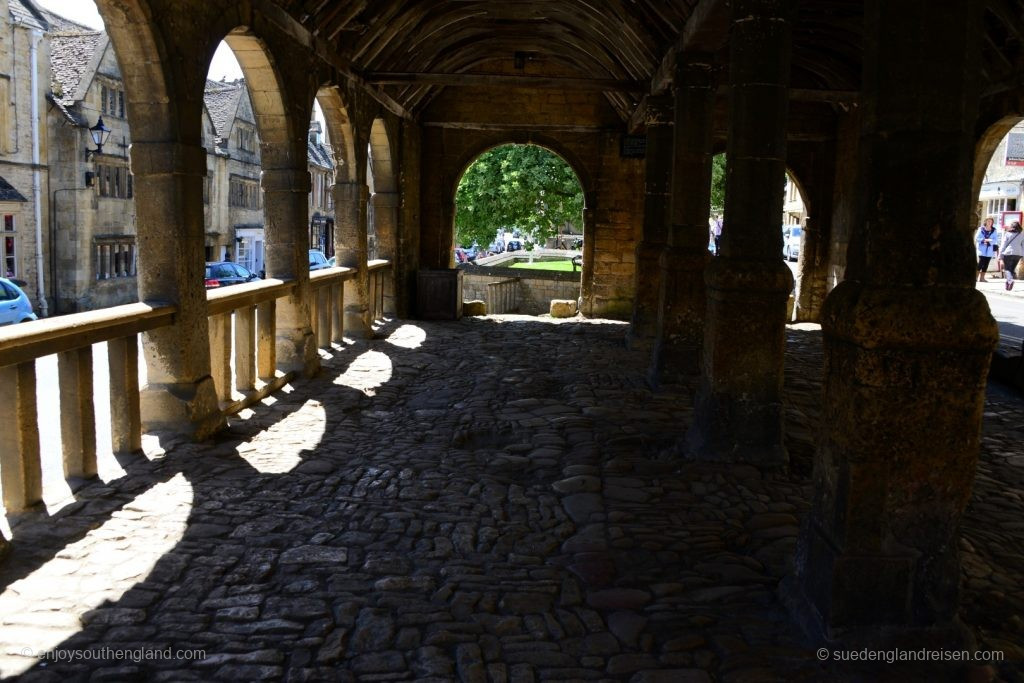 The interior of Chipping Campden's Market Hall