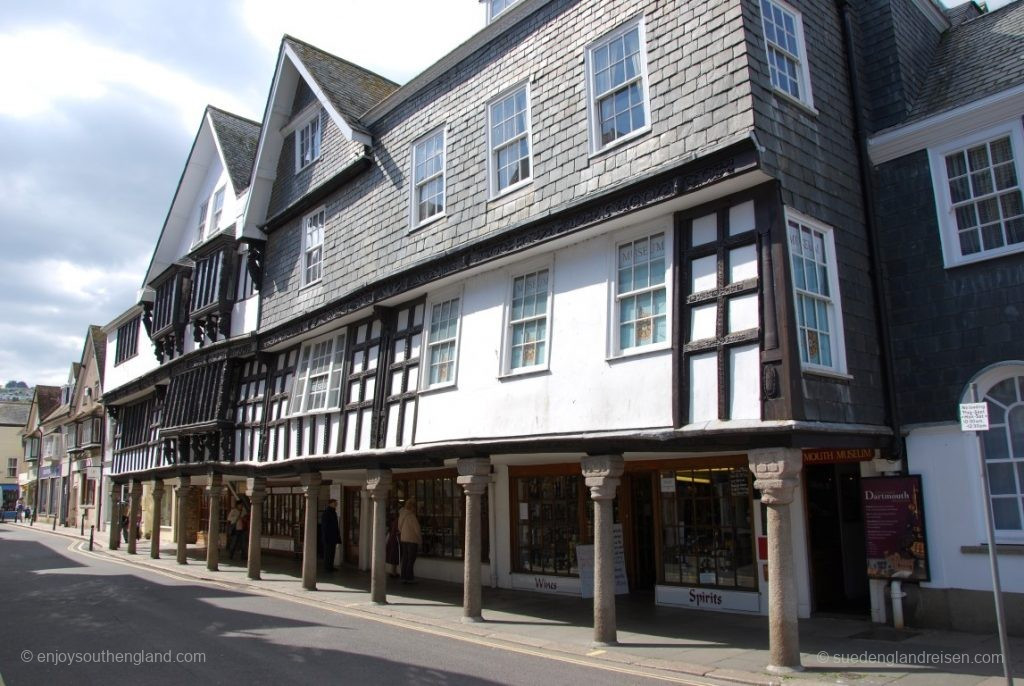 The Butterwalks in Dartmouth, completed in 1640