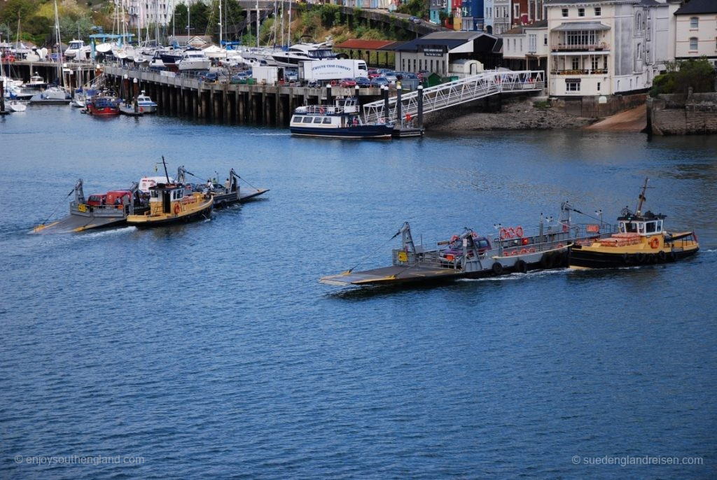 The very basic car ferries between Dartmouth and Kingswear