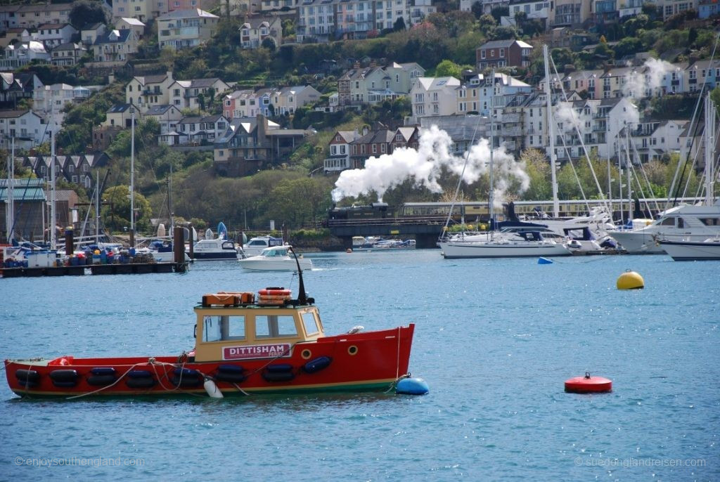 The Kingswear to Paignton steam train