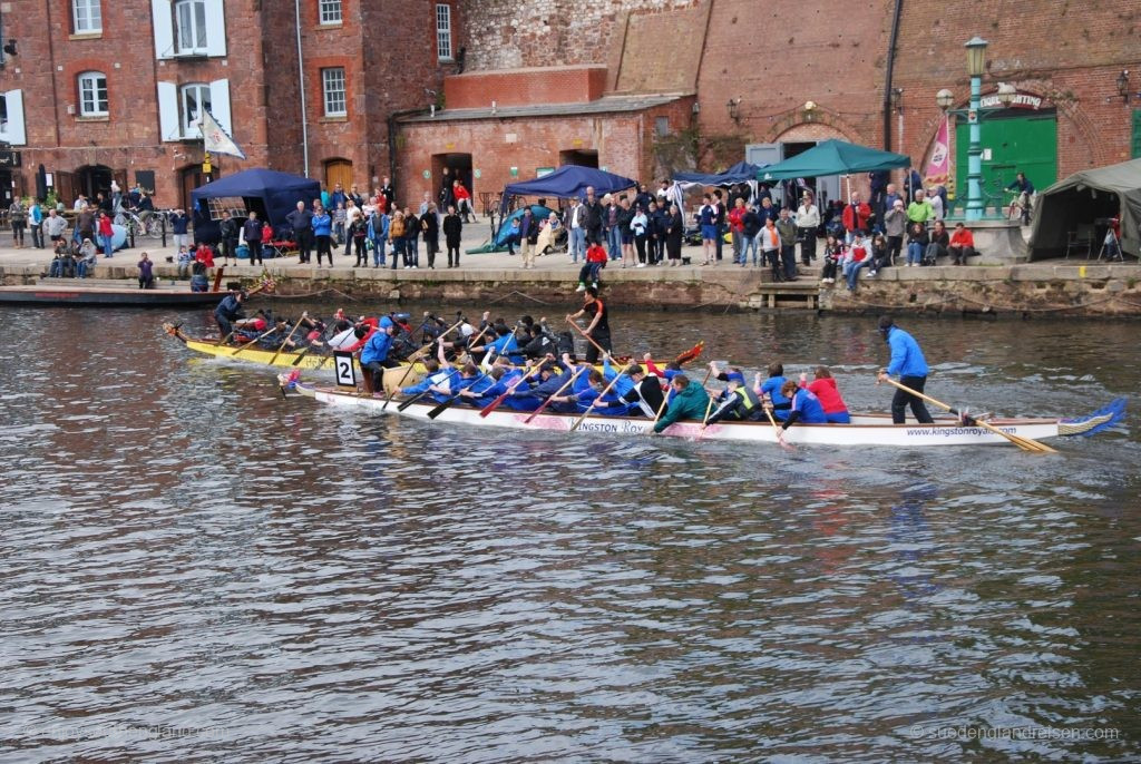 Dragon Boat Race on the River Exe in Exeter