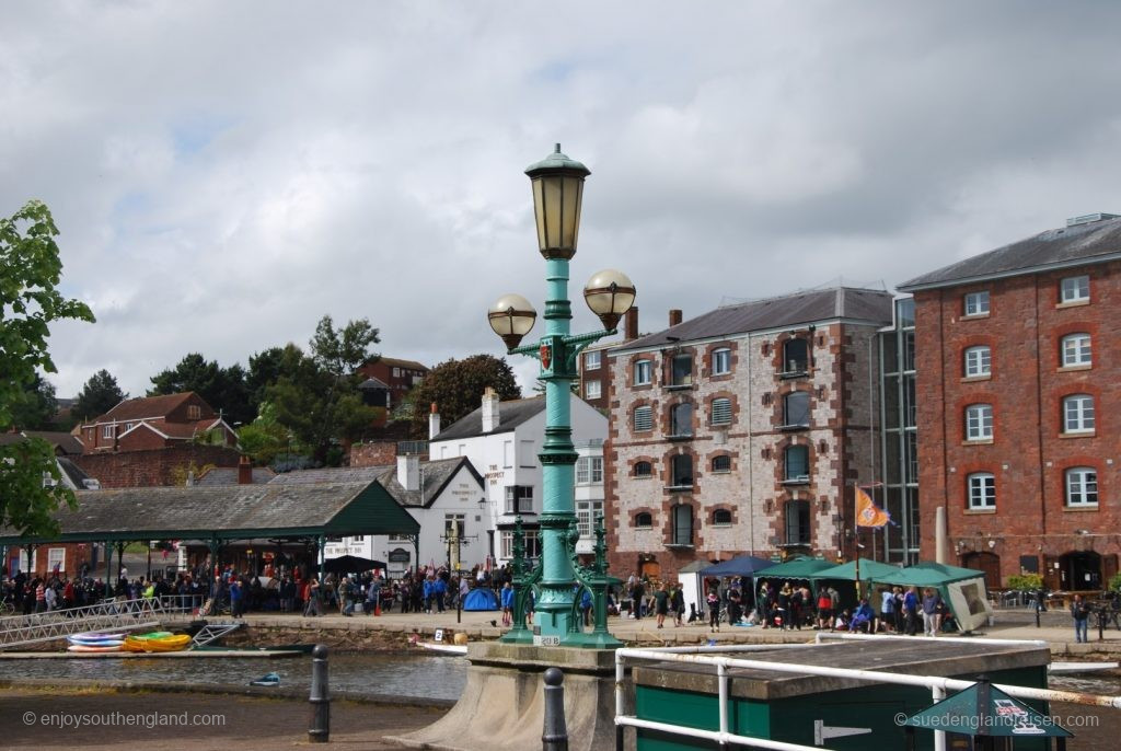 Old industrial architecture on the River Exe in Exeter