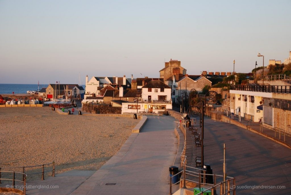 Lyme Regis in early morning light