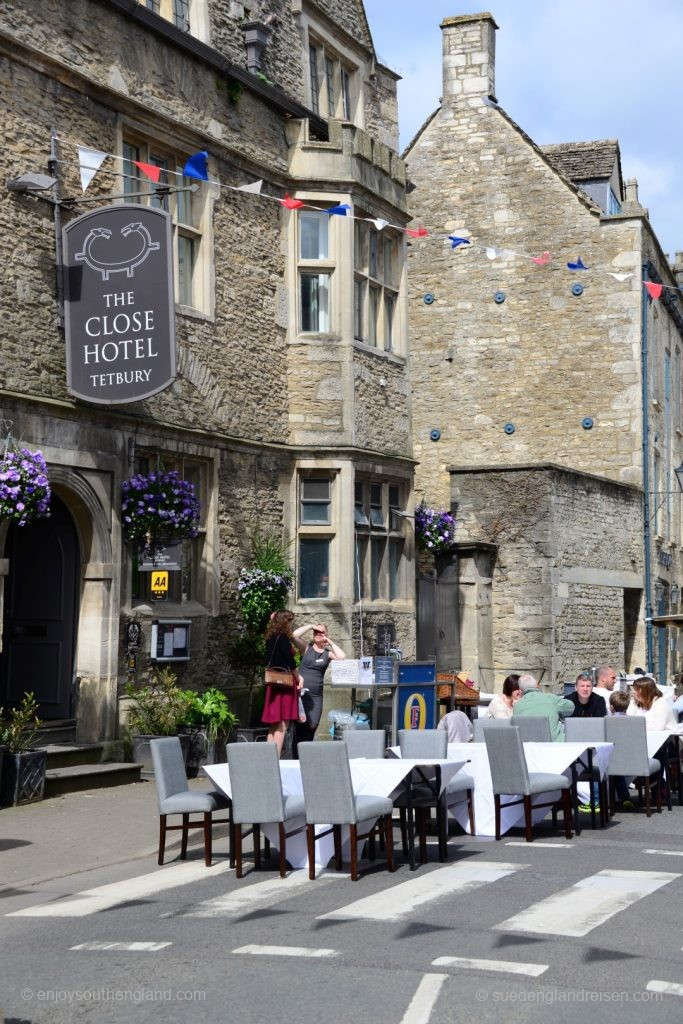 Street Life on Woolsack Races Day in Tetbury
