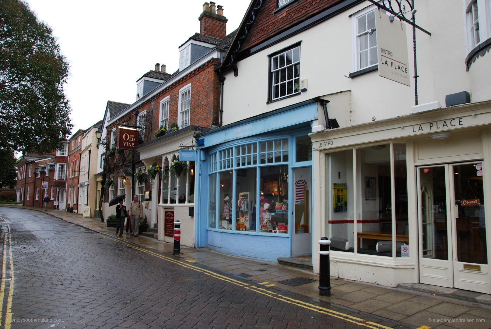 Winchester on a rainy day