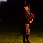 The lonely piper at Pitlochry's Highland Evening