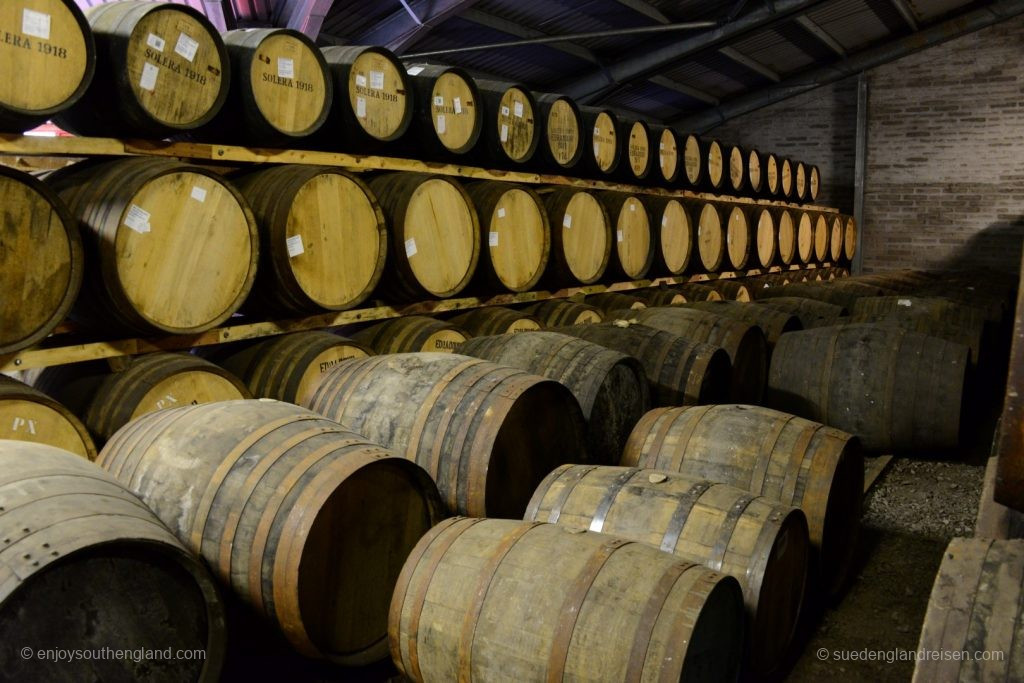 The richness of the Distillery - the barrels are in storage. None of them will come out of here for ten years!