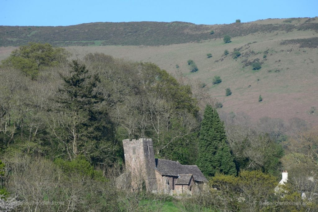 The church of Cwmyoy - quite quirky