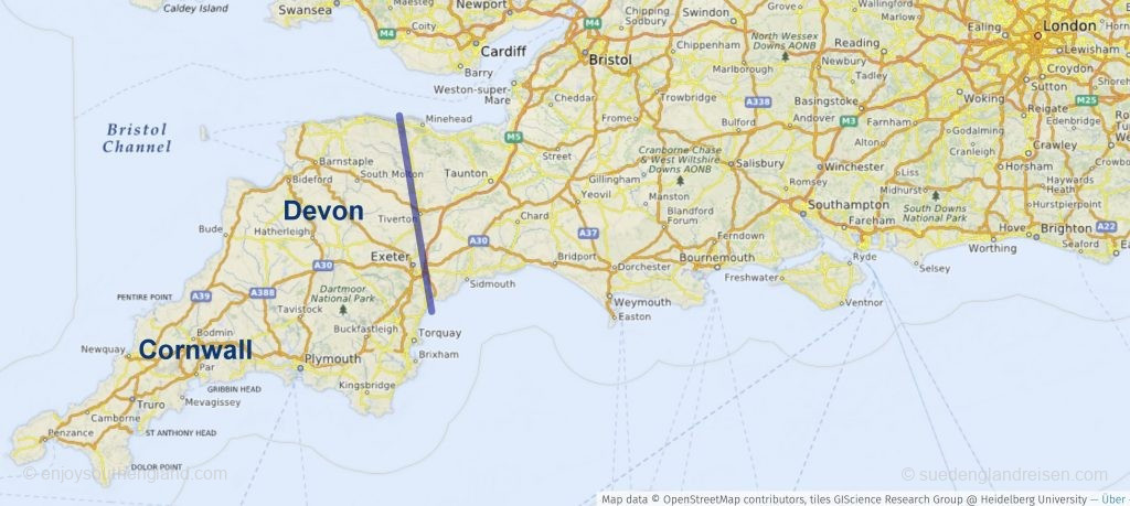 Devon & Cornwall in Southern England